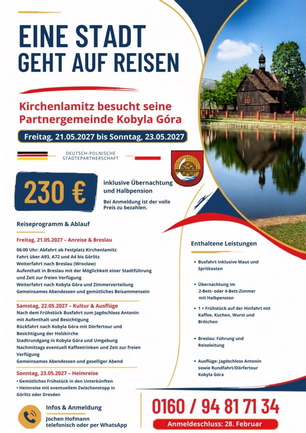 Programm der Bürgerreise nach Kobyla Góra